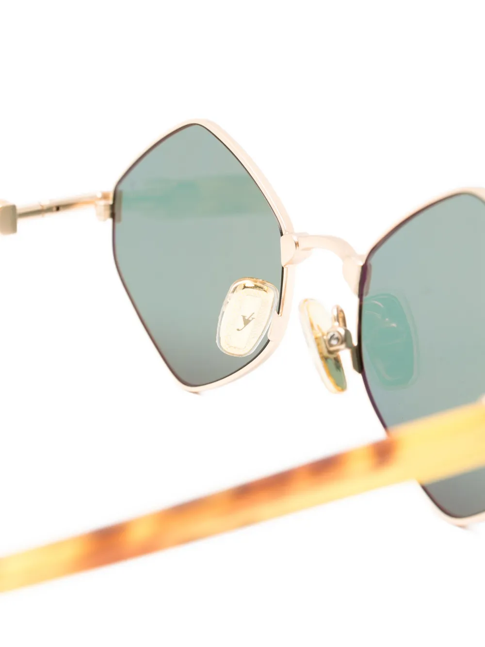  Eyepetizer Medina Geometric Sunglasses - Gold 
