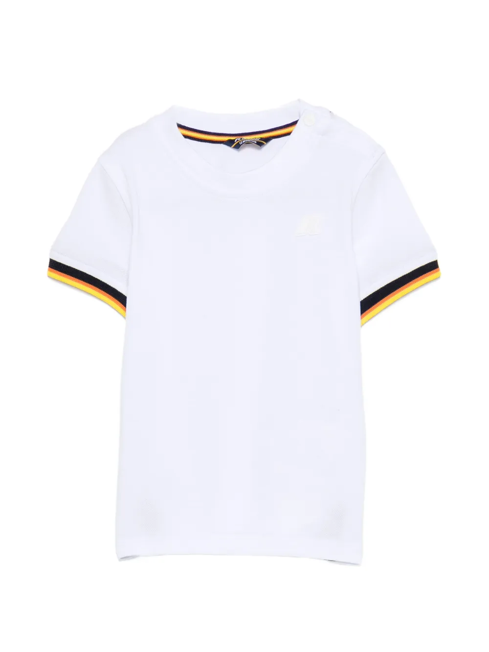 K Way Kids ribbed crew-neck T-shirt - Bianco