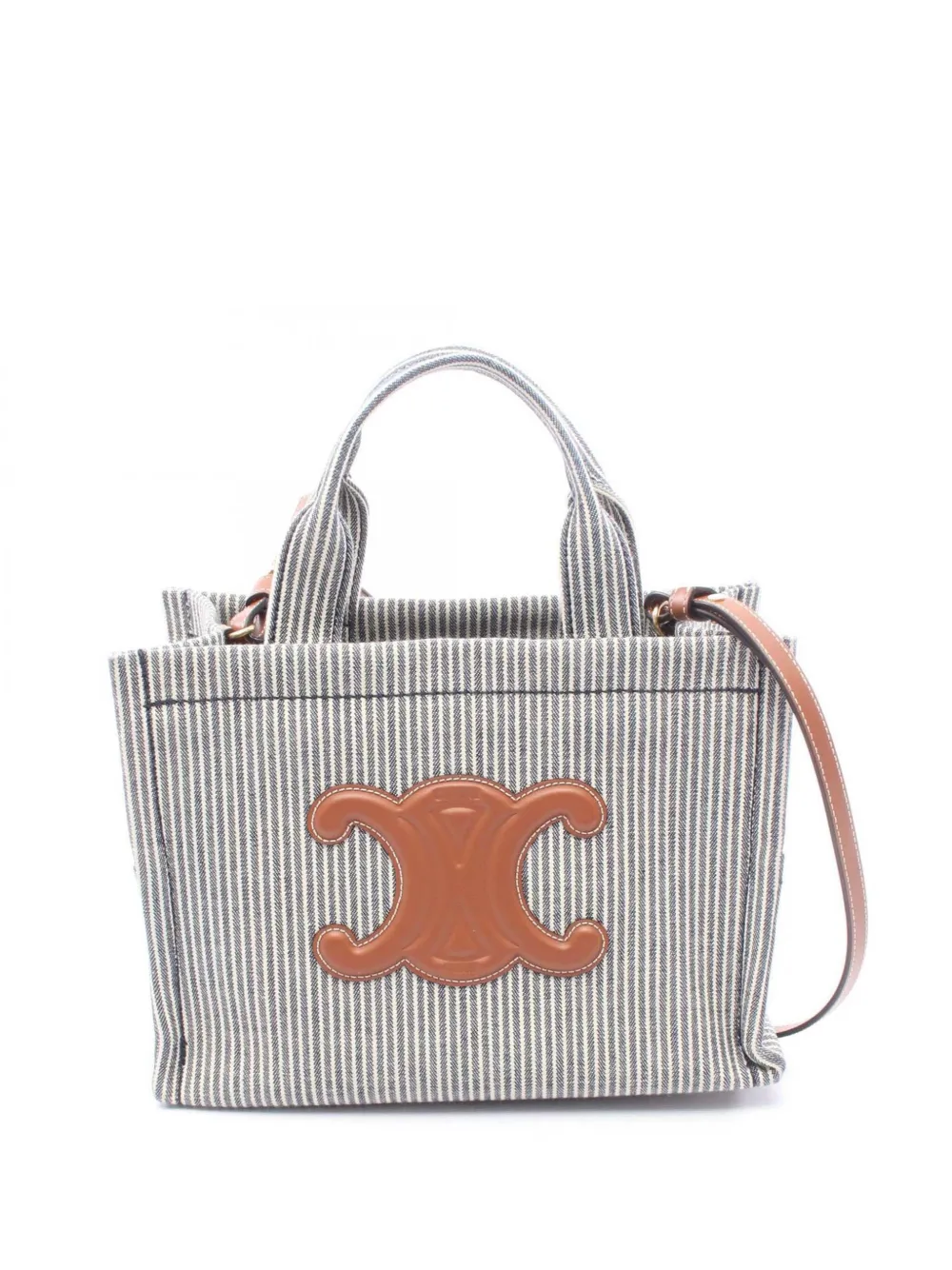 Celine Pre-Owned 2010-2026 Small Canvas Cabas Thais satchel - Blu