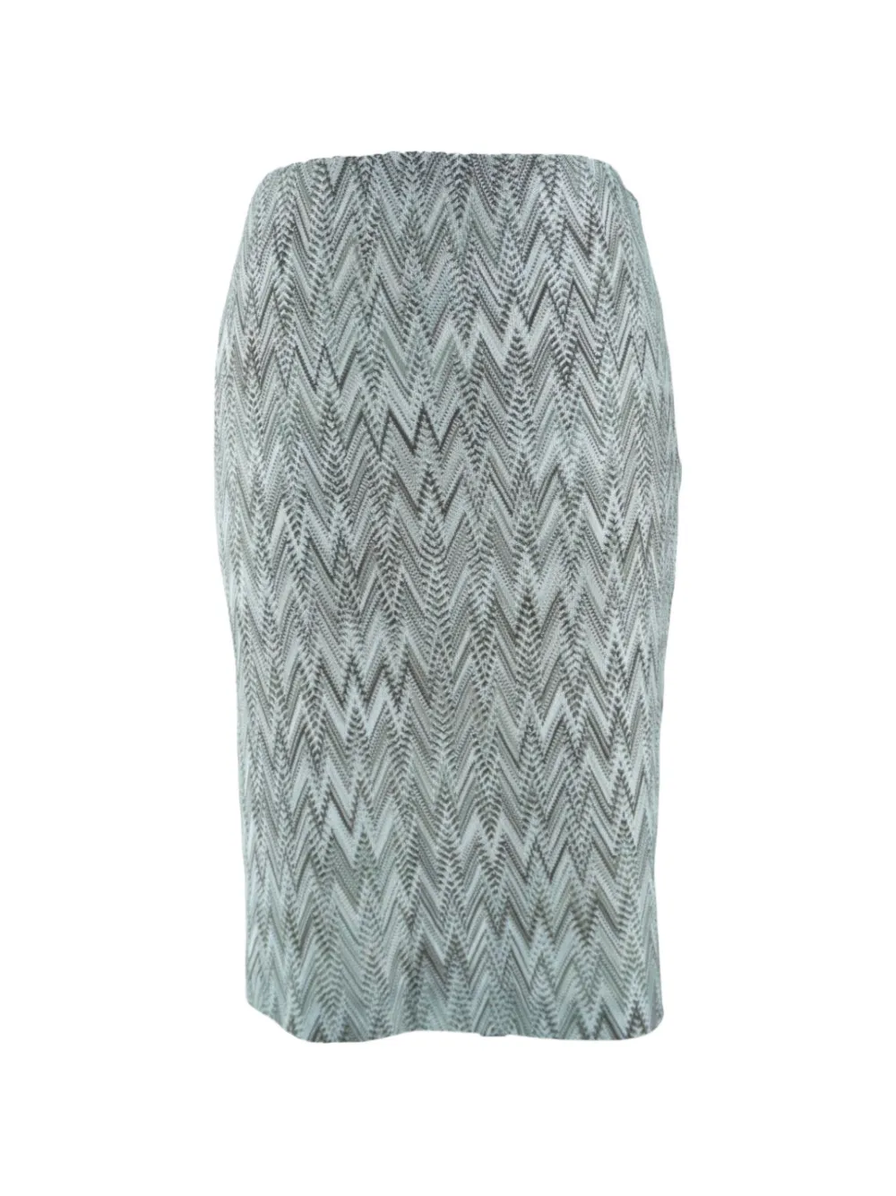 Missoni Pre-Owned zig zag pencil skirt - Blu