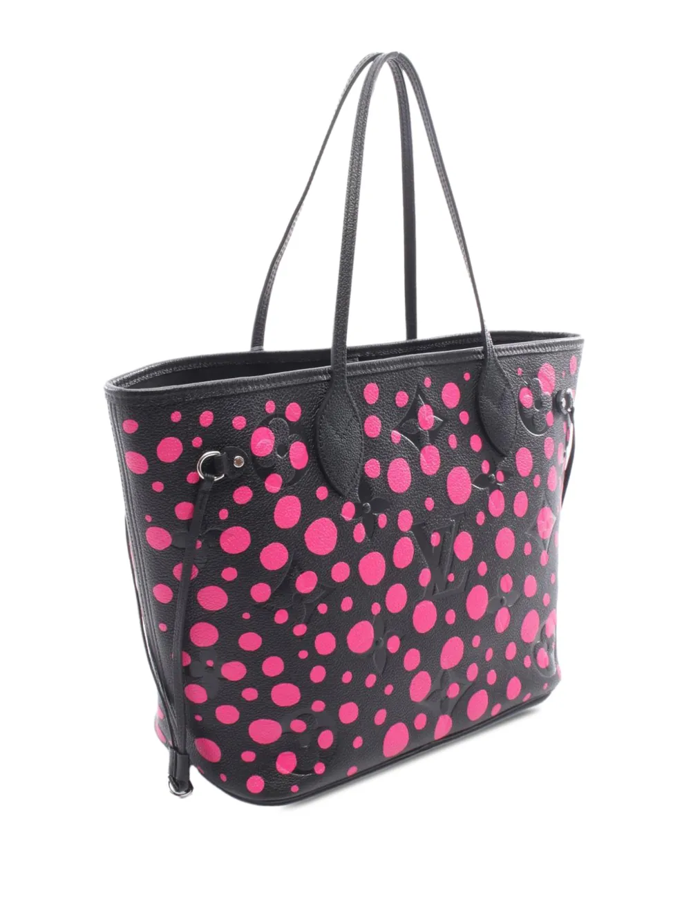  Louis Vuitton Pre-owned 2021-2026 Yayoi Kusama Infinity Dots Monogram Empreinte Neverfull Mm Tote Bag - Black 