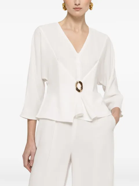 NISSA blusa con cuello en V