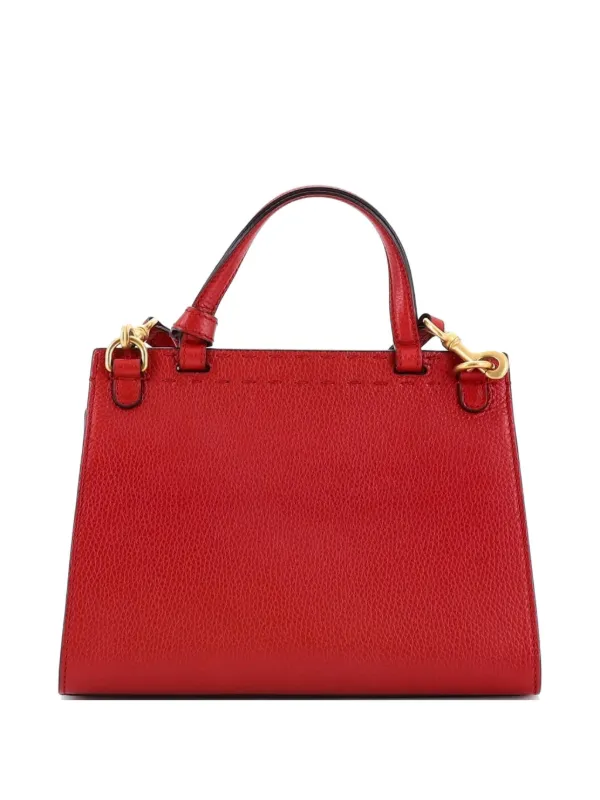 Gucci Pre-Owned GGマーモント トップハンドル レザー ミニ サッチェル