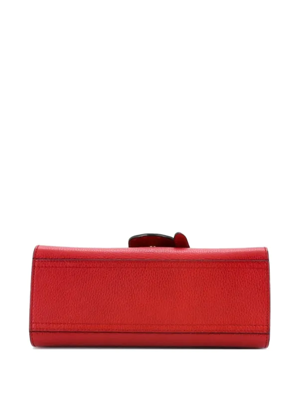 Gucci Pre-Owned GGマーモント トップハンドル レザー ミニ サッチェル