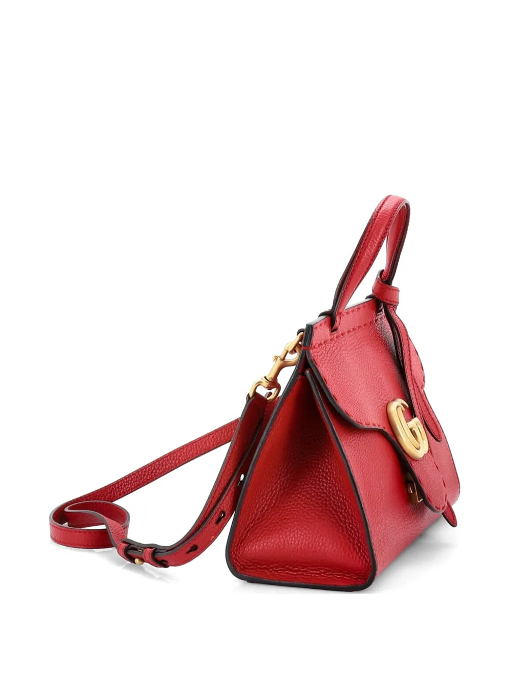 Gucci Pre-Owned GGマーモント トップハンドル レザー ミニ サッチェル