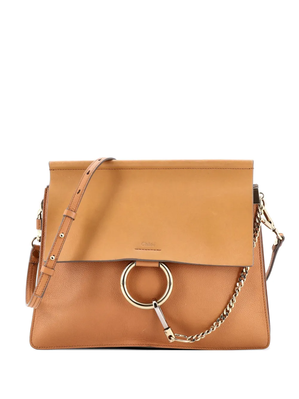 Chloé Pre-Owned Faye Leather Medium shoulder bag - Marrone