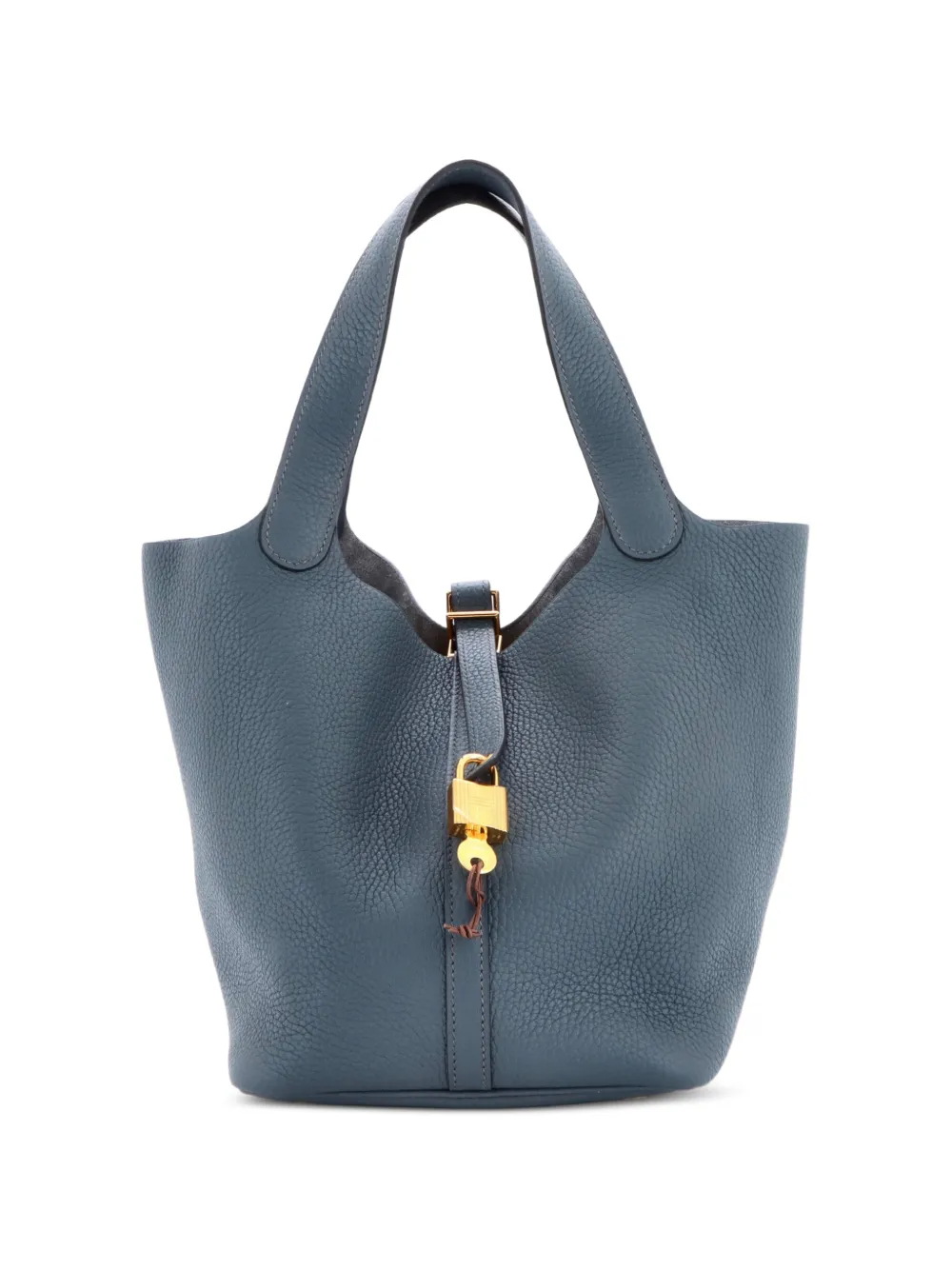 Hermès Pre-Owned Picotin Lock Bag Clemence MM bucket bag - Blau