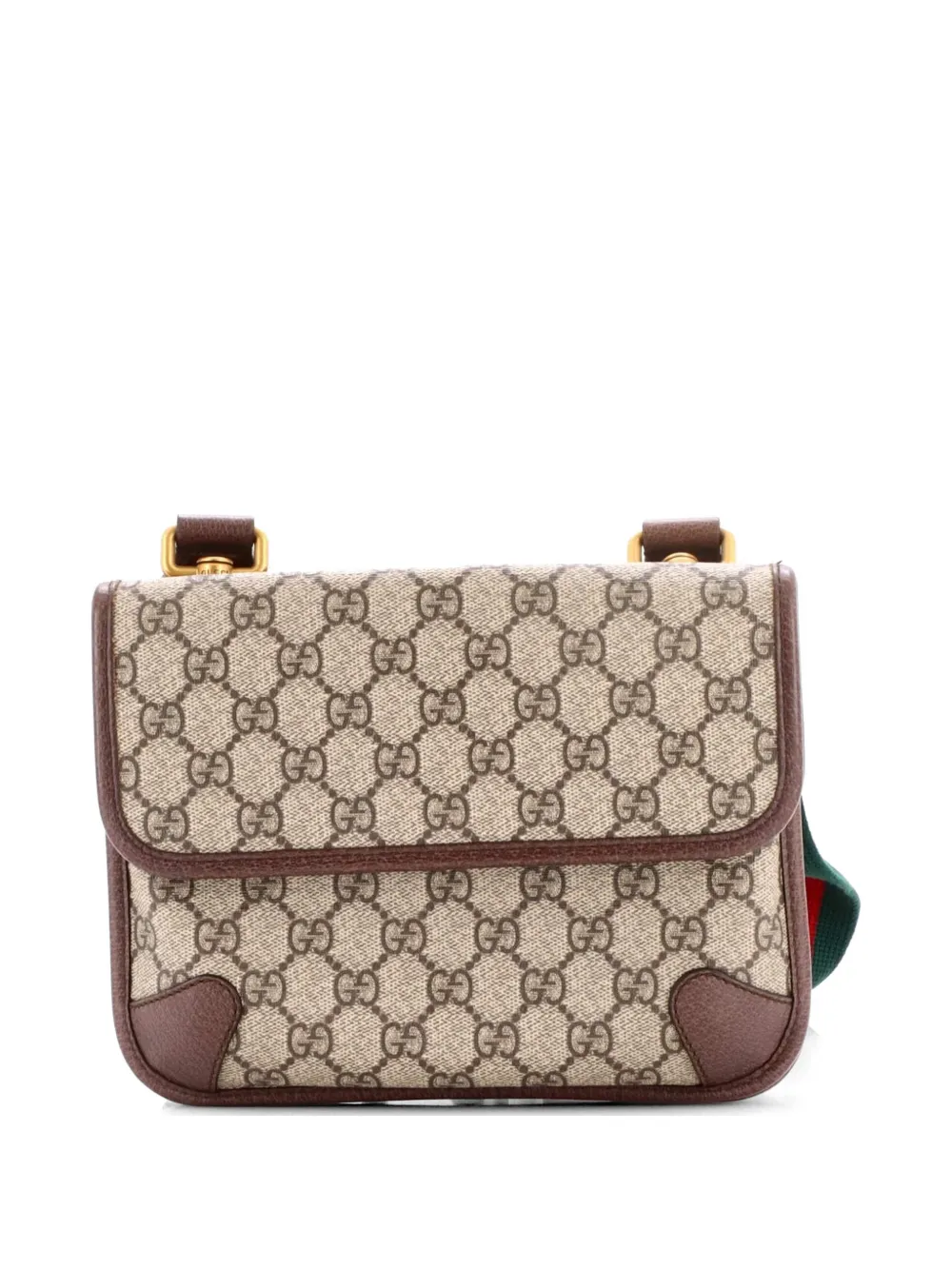 Neo Vintage Flap Messenger Gg Coated Canvas Small Crossbody Bag