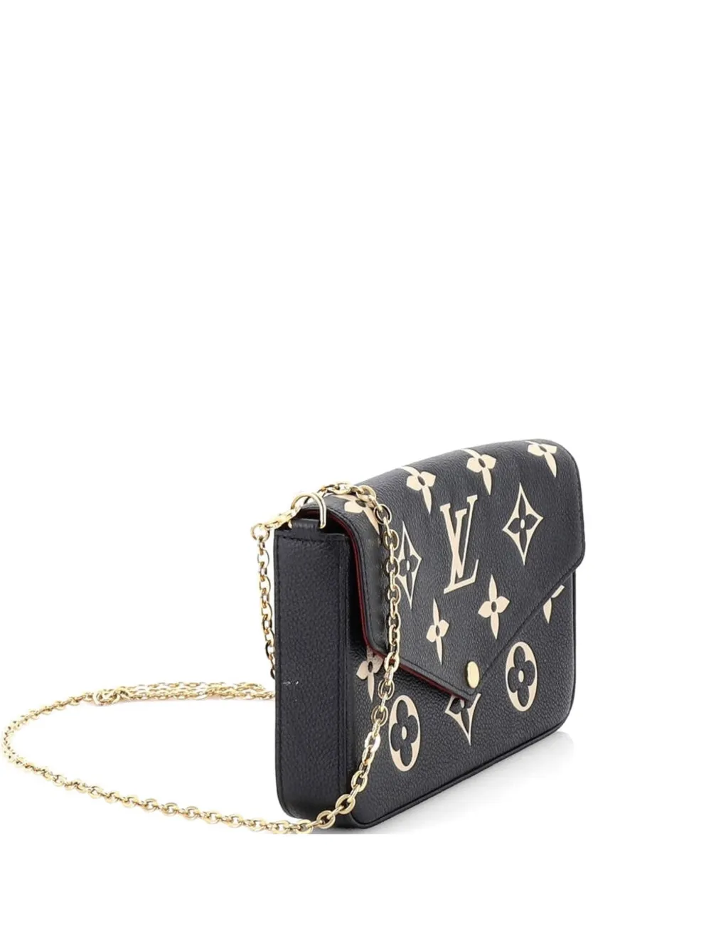 Louis Vuitton Pre-Owned Felicie Pochette Bicolor Monogram Empreinte Giant crossbody bag - Nero