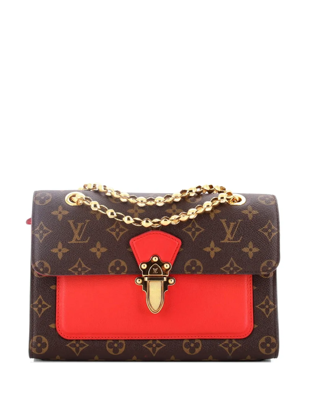 Louis Vuitton Pre-Owned Victoire Handbag Monogram Canvas and Leather shoulder bag - Braun