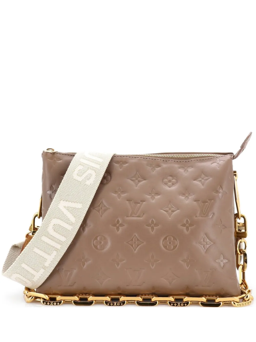 Louis Vuitton Pre-Owned Coussin Bag Monogram Embossed Lambskin PM crossbody bag - Toni neutri