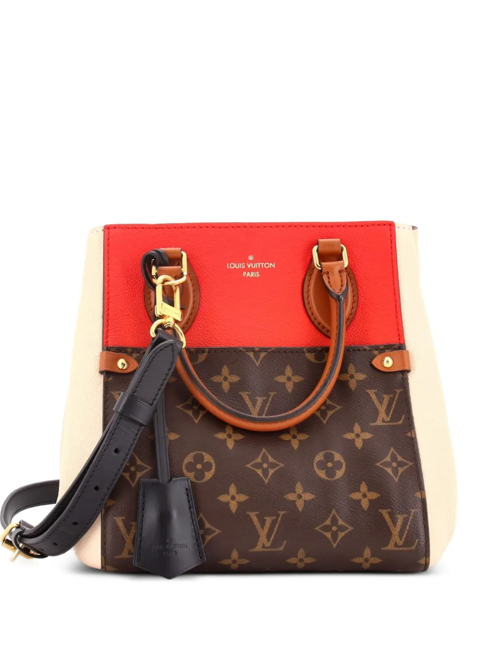 Louis Vuitton Pre-Owned Fold Tote Monogram Canvas and Leather PM satchel - Marrone