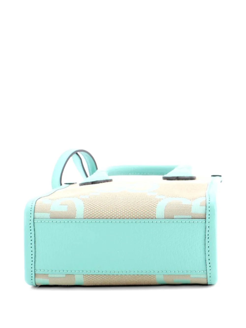 Gucci Pre-owned Vertical Tote Jumbo GG Canvas Mini Crossbody Bag in Green, view 4