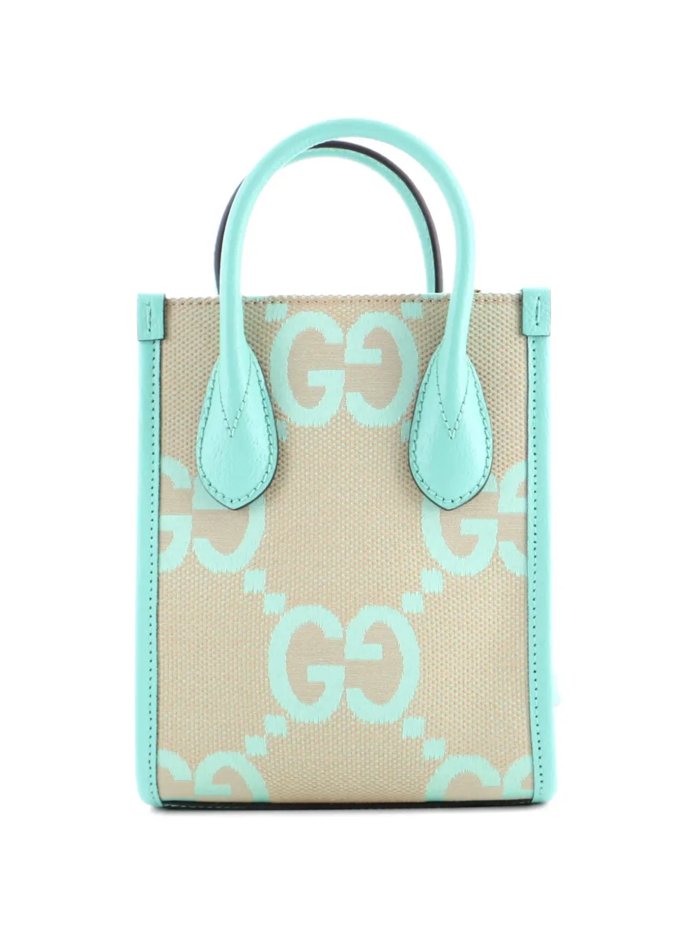 Gucci Pre-owned Vertical Tote Jumbo GG Canvas Mini Crossbody Bag in Green, view 2