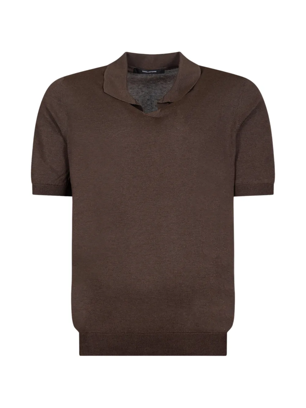 Tagliatore silk polo shirt - Marrone