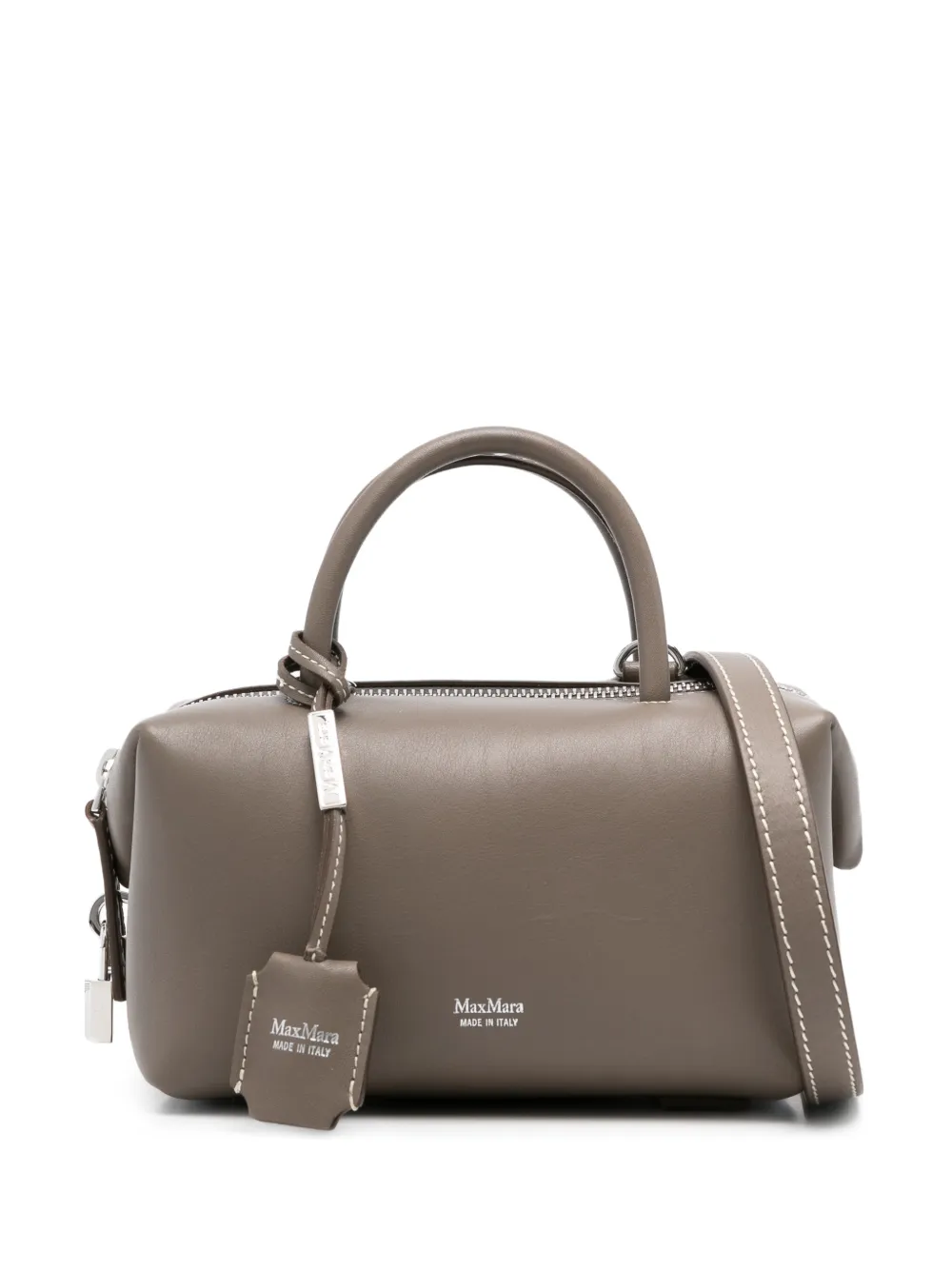 Max Mara small top handle tote bag - Grigio