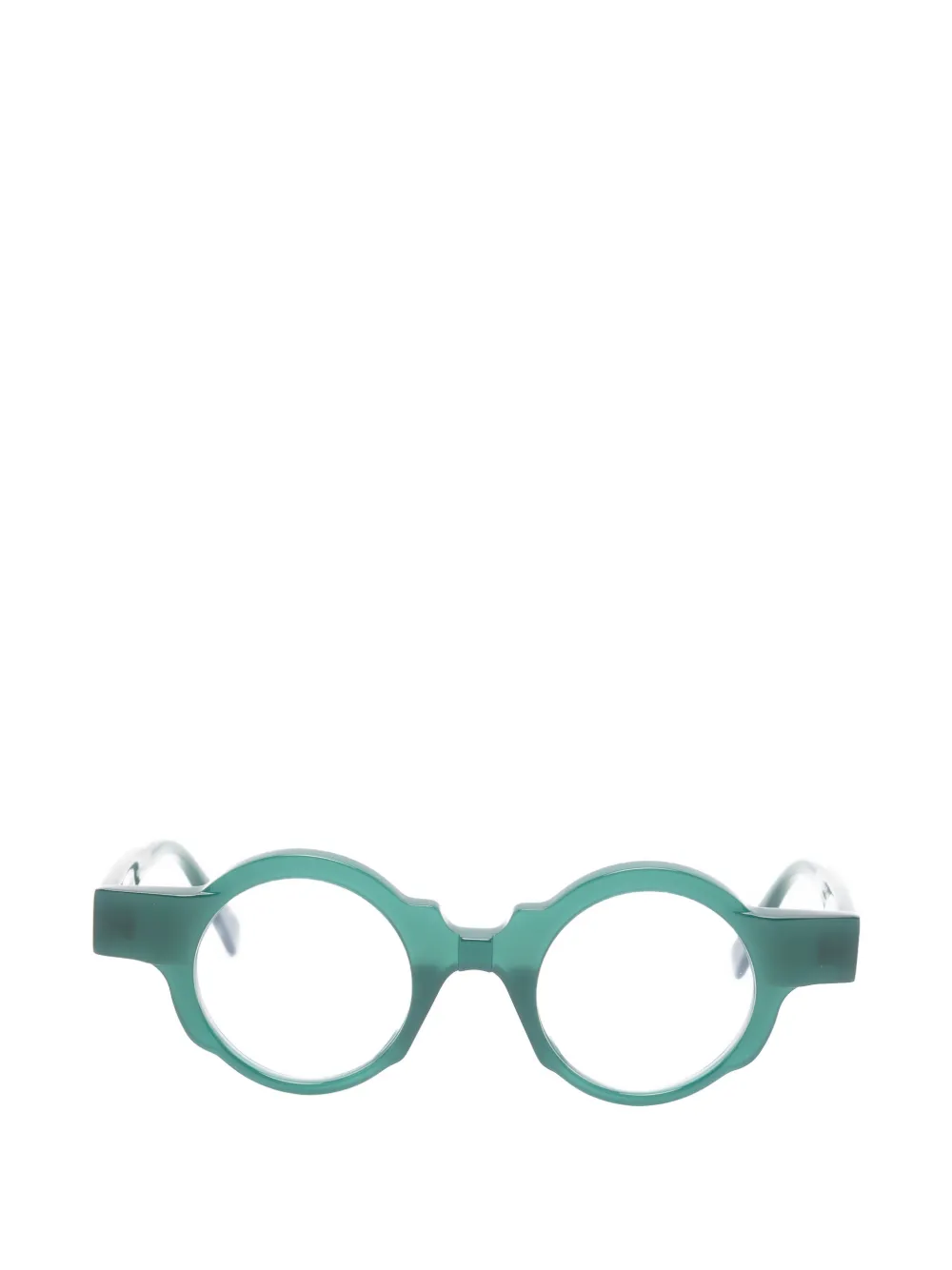 Kuboraum round-frame glasses - Verde