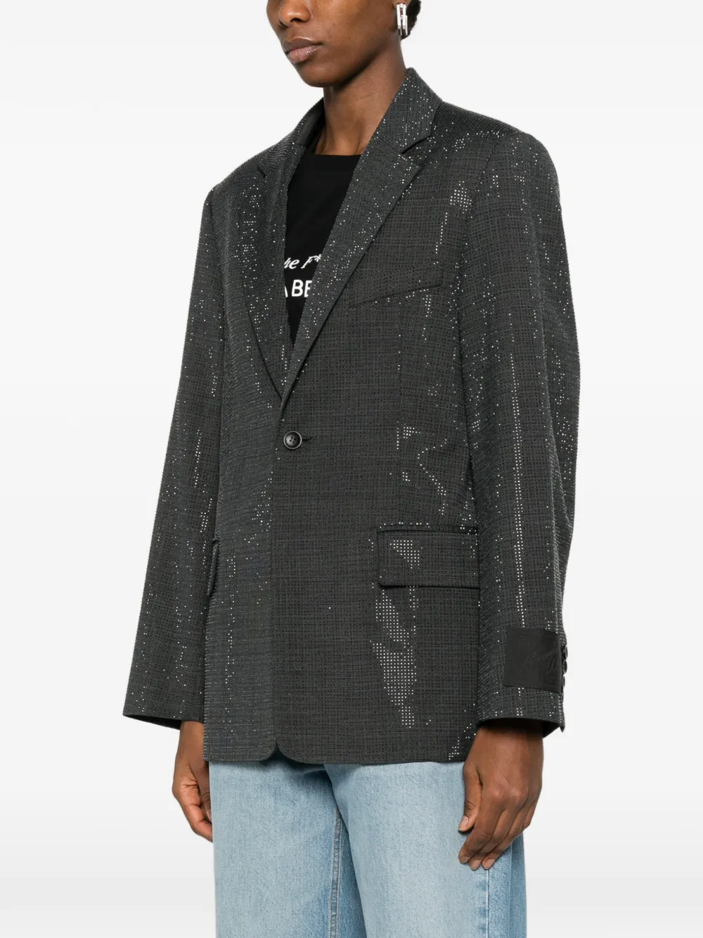  Alexander Wang Sequin-embellished Blazer - Grey 