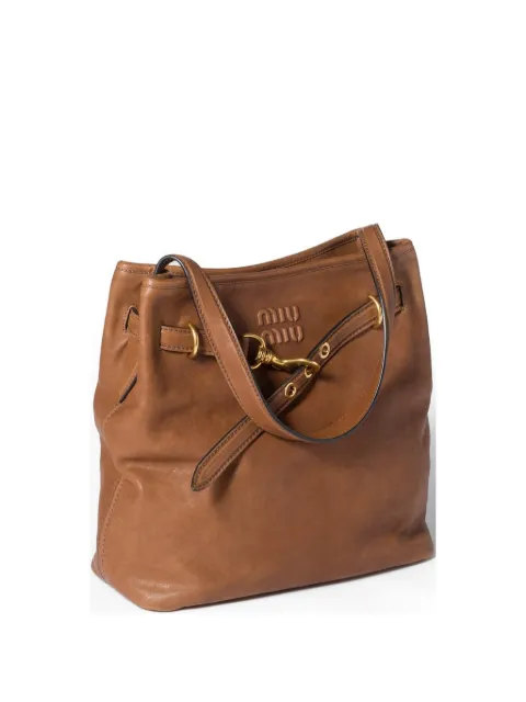 Miu Miu Aventure nappa-leather bucket bag