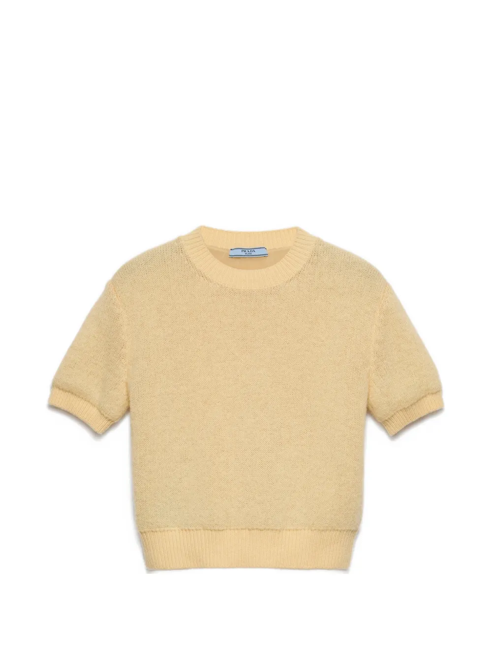 Prada Maglione girocollo in cashmere - Giallo