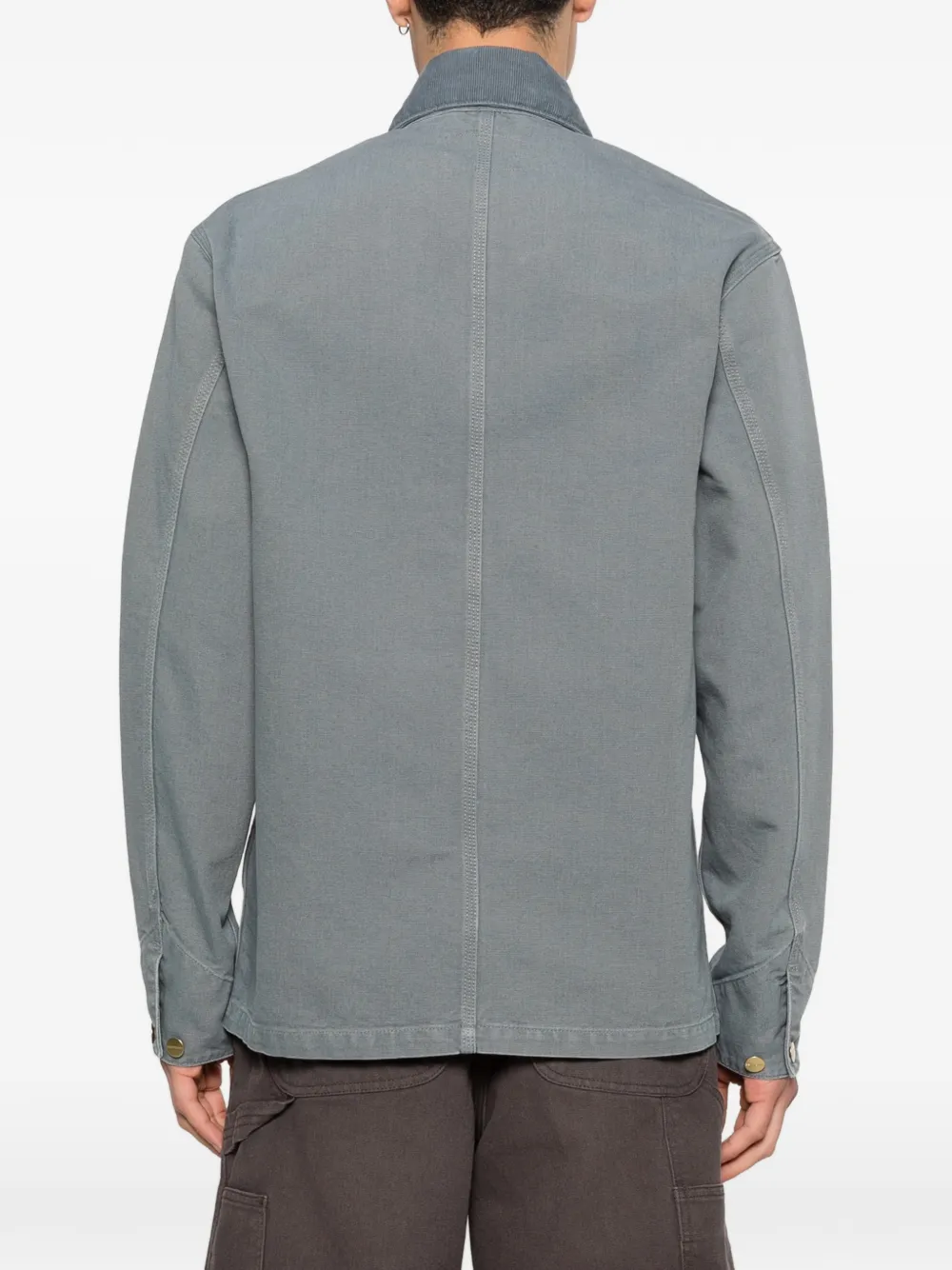Carhartt WIP Michigan jack met ribfluwelen kraag Grijs