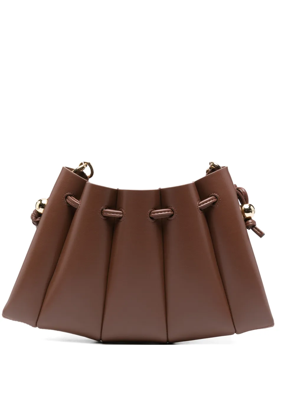 Themoirè Dafne clutch bag - Marrone