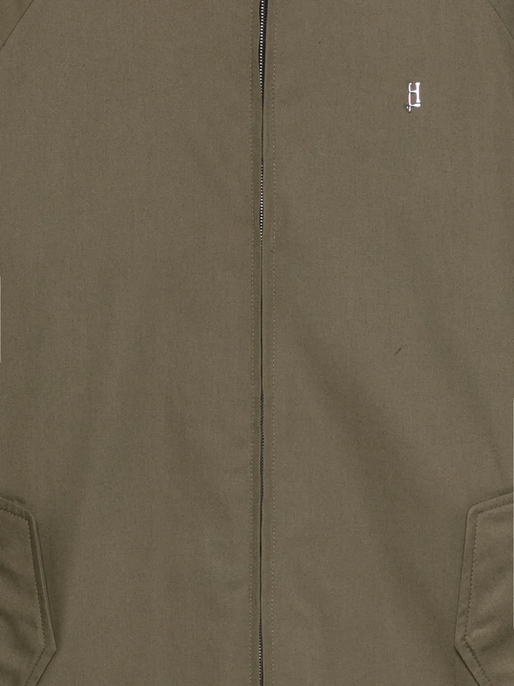  Herno Kids Logo Zipped Jacket - Green 