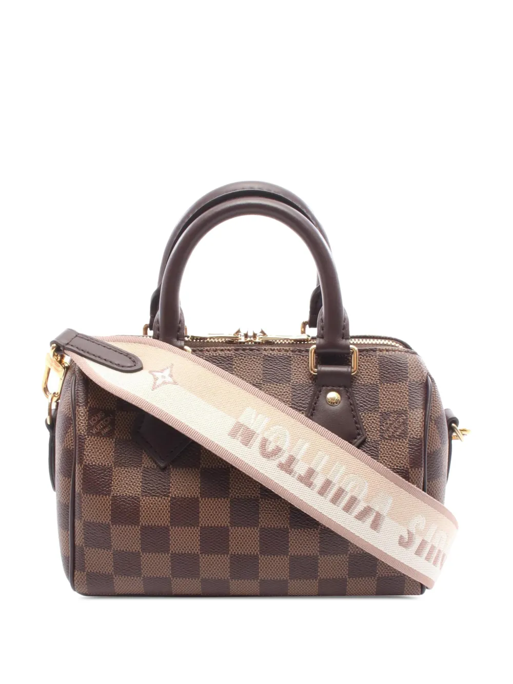 Louis Vuitton Pre-Owned 2021-2026 Damier Ebene Speedy Bandouliere Satchel-Tasche 20cm - Braun