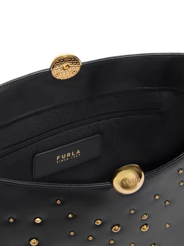 Furla Sfera Soft スタッズ ショルダーバッグ | ブラック | FARFETCH JP