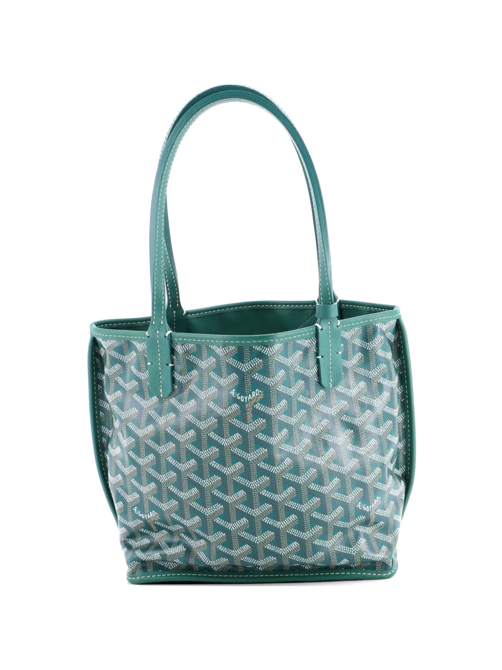 Goyard Pre-Owned Anjou Reversible Tote Coated Canvas Mini satchel - Verde