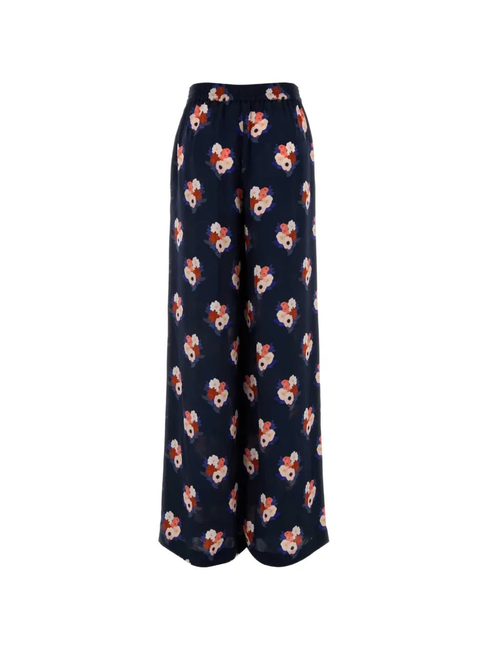 FENDI Palazzo broek met bloemenprint Blauw