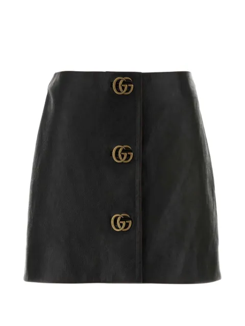 Gucci leather mini skirt