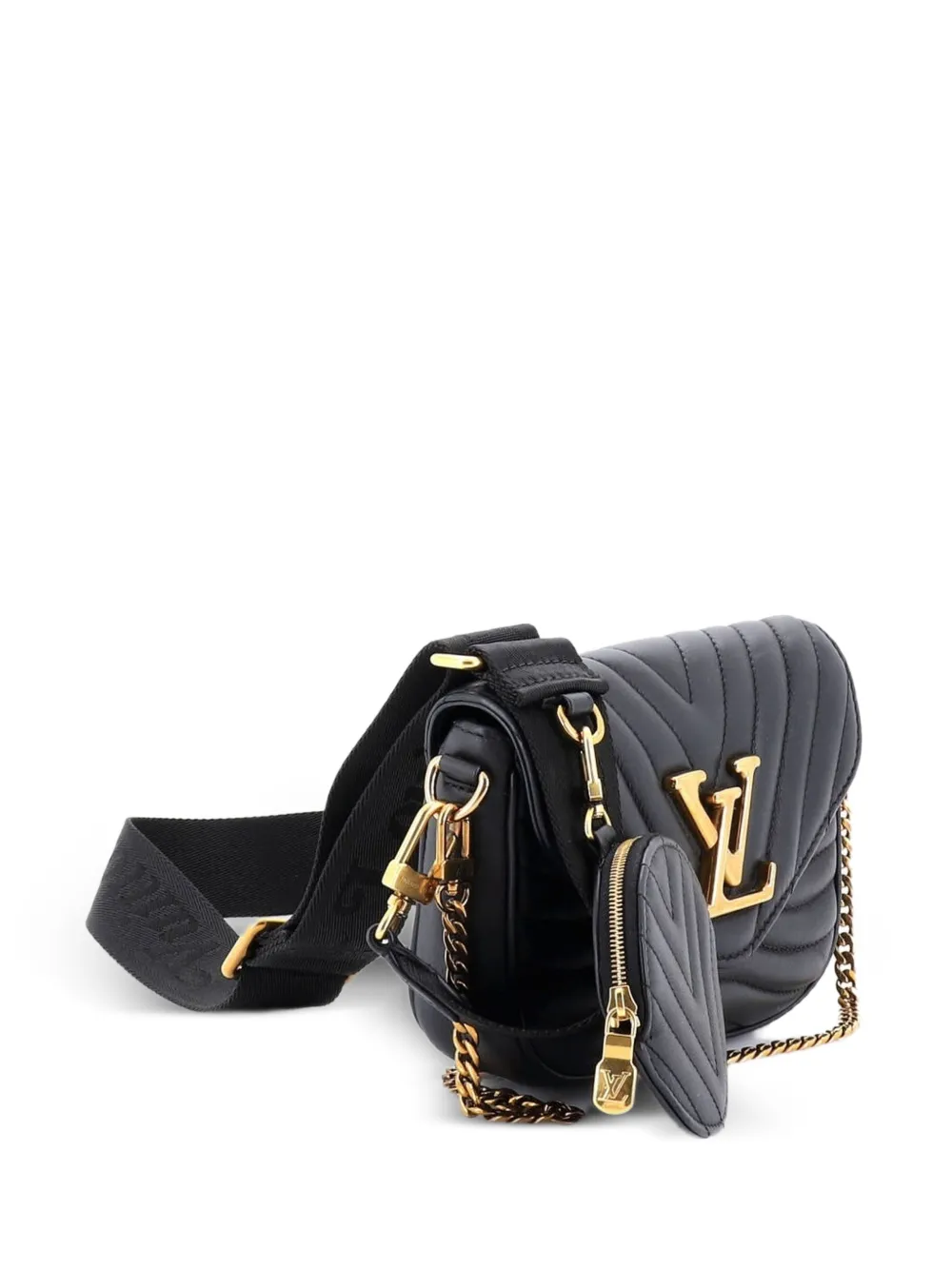 Louis Vuitton Pre-Owned New Wave Multi Pochette Quilted Leather crossbody bag - Nero