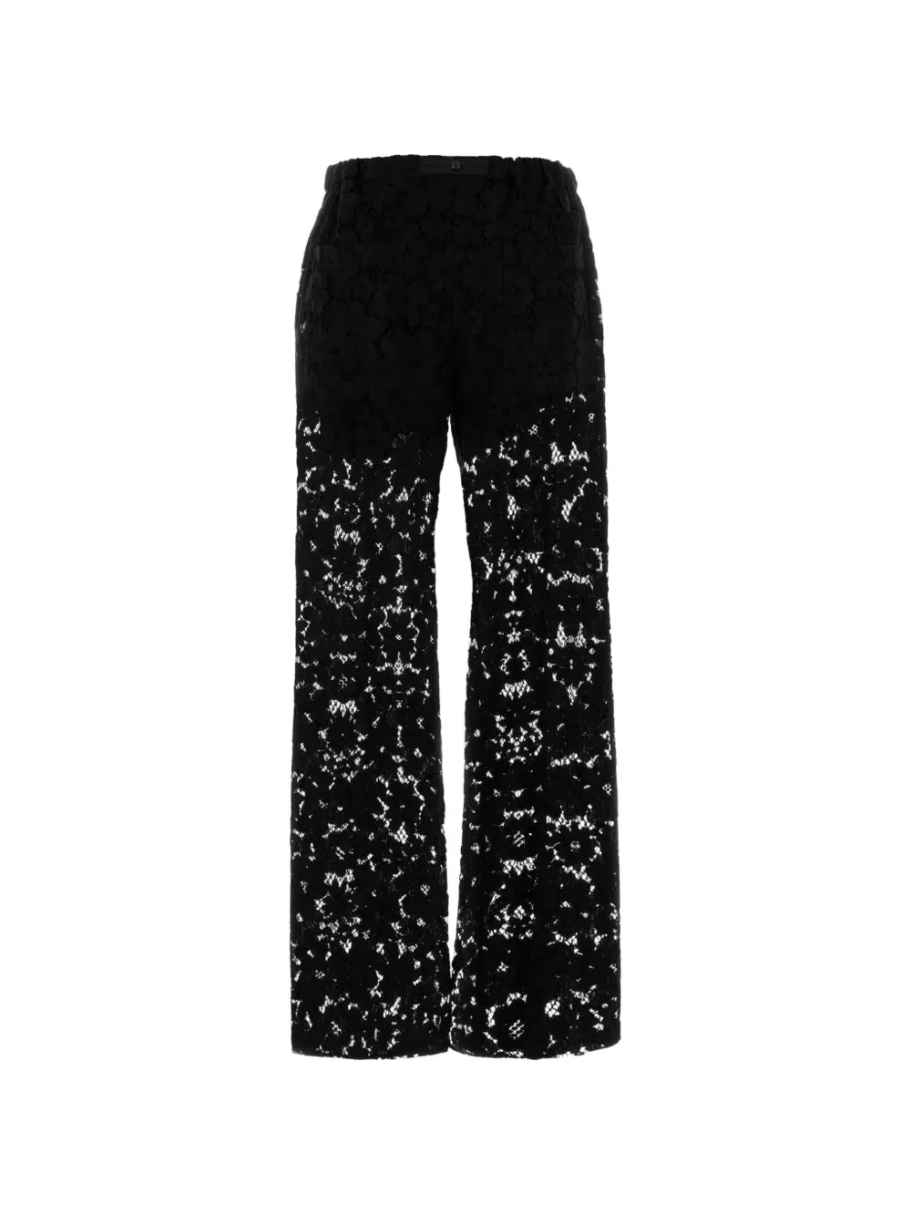 FENDI Pantaloni con dettagli in pizzo - Nero