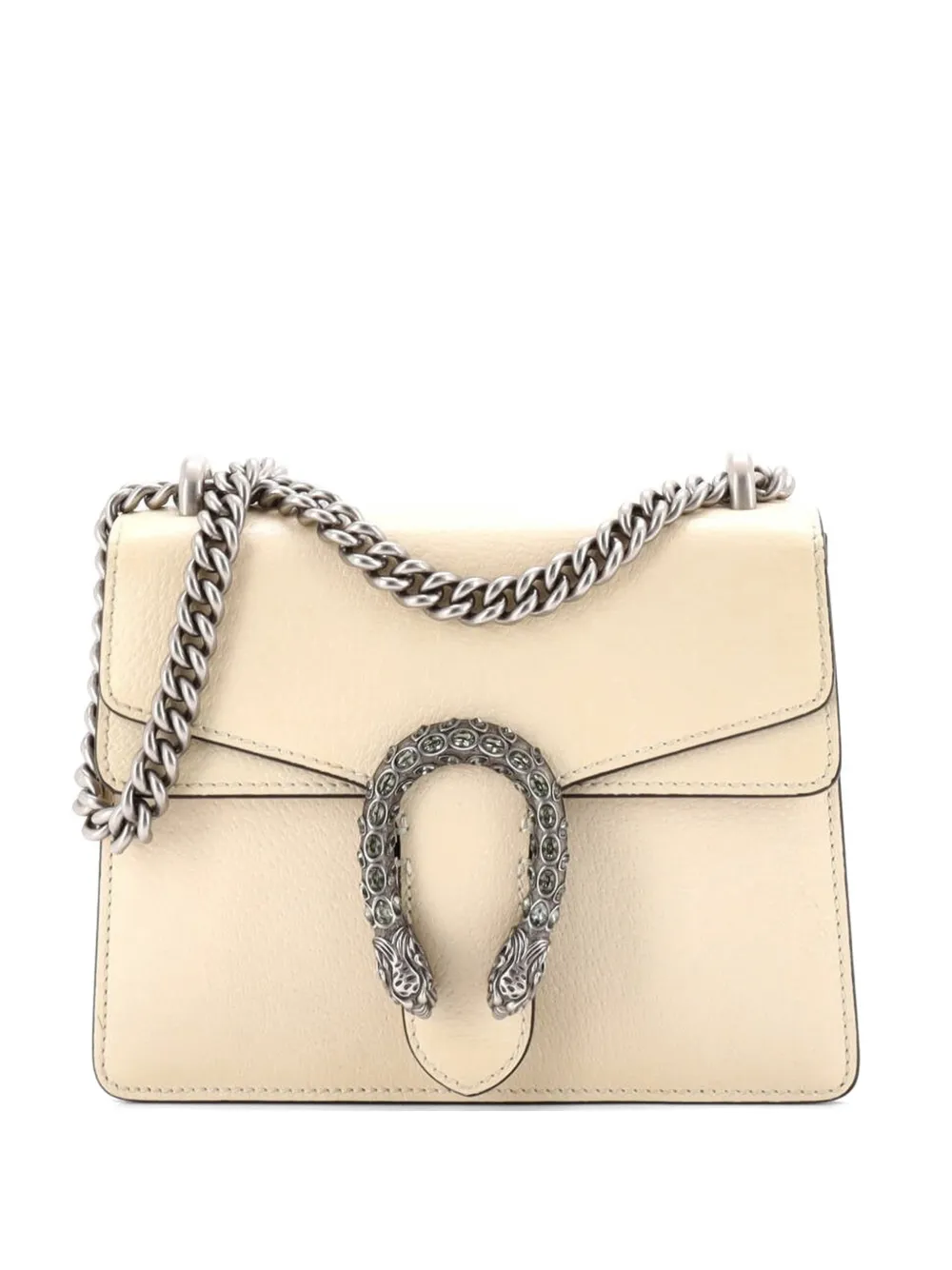 Gucci Pre-Owned Dionysus Bag Leather Mini crossbody bag - Bianco
