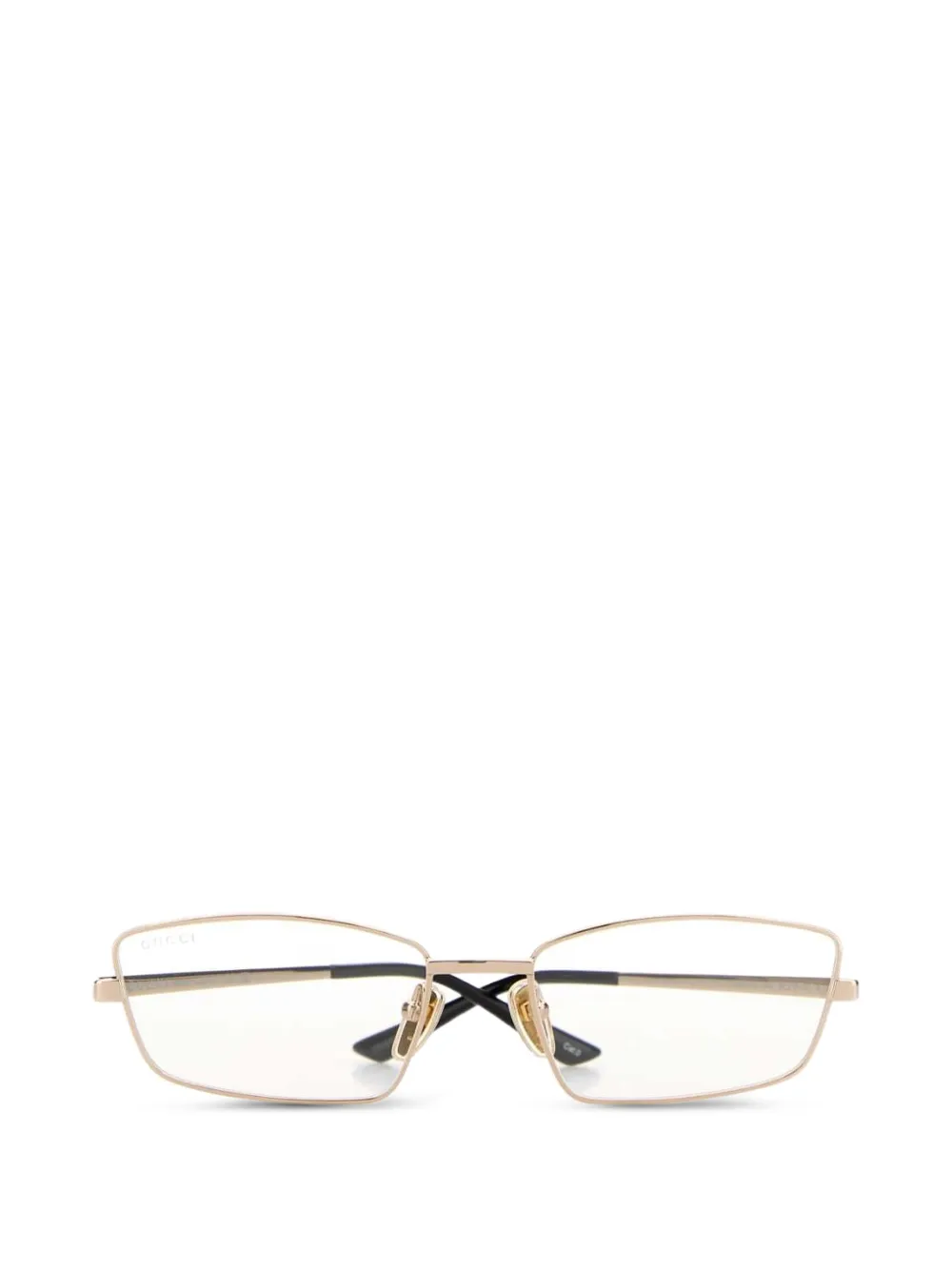 Gucci Eyewear Occhiali con montatura geometrica - Oro