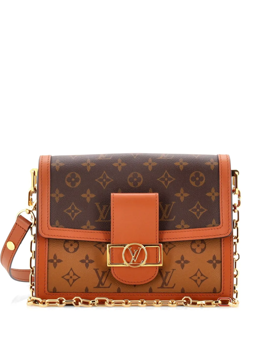 Louis Vuitton Pre-Owned Dauphine Reverse Monogram Canvas MM shoulder bag - Marrone