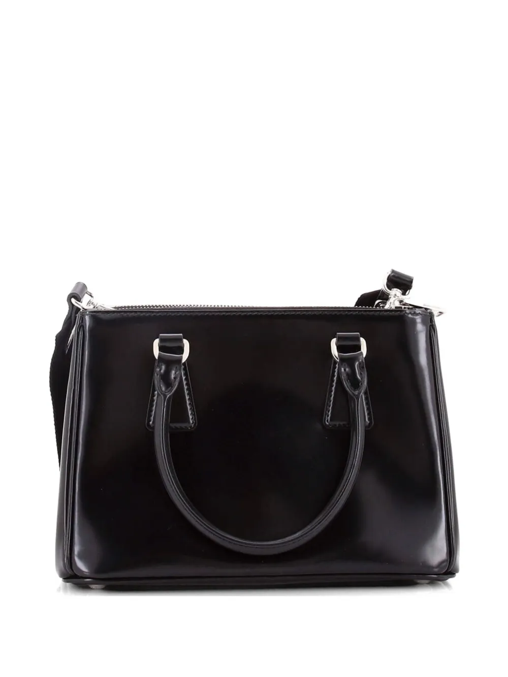 Galleria Double Zip Spazzolato Leather Small Tote Bag