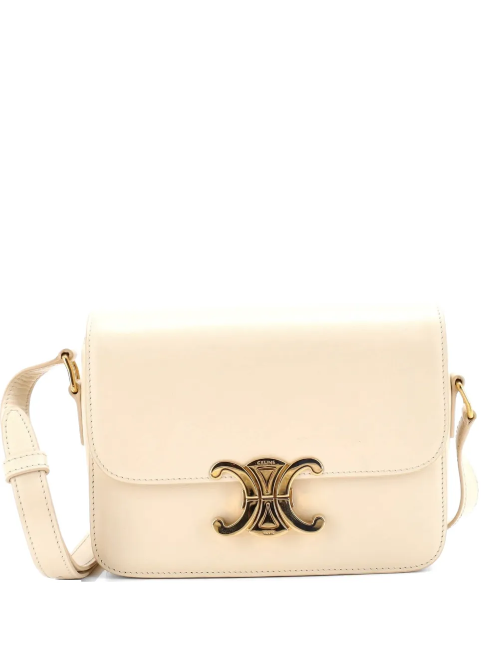 Celine Pre-Owned Triomphe Shoulder Bag Smooth Calfskin Teen crossbody bag - Toni neutri