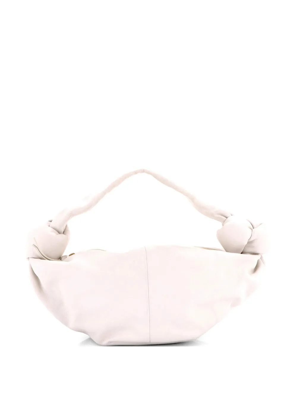 Bottega Veneta Pre-Owned Double Knot Leather Mini hobo bag - Bianco
