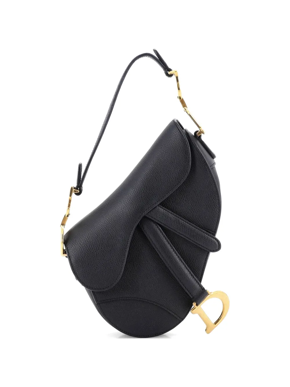 Christian Dior Pre-Owned Saddle Handbag Leather Mini shoulder bag - Nero