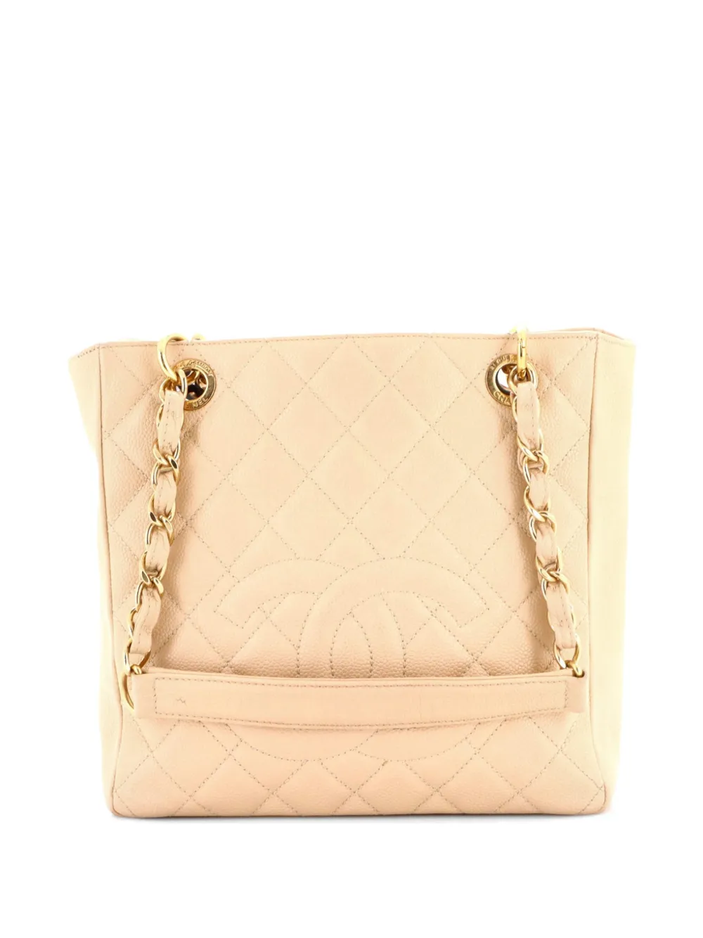 CHANEL Pre-Owned Petite Shopping Quilted Caviar tote bag - Toni neutri