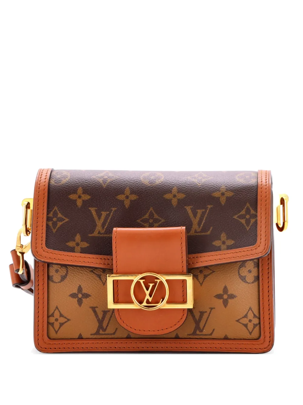 Louis Vuitton Pre-Owned Dauphine Shoulder Bag Reverse Monogram Canvas Mini crossbody bag - Marrone