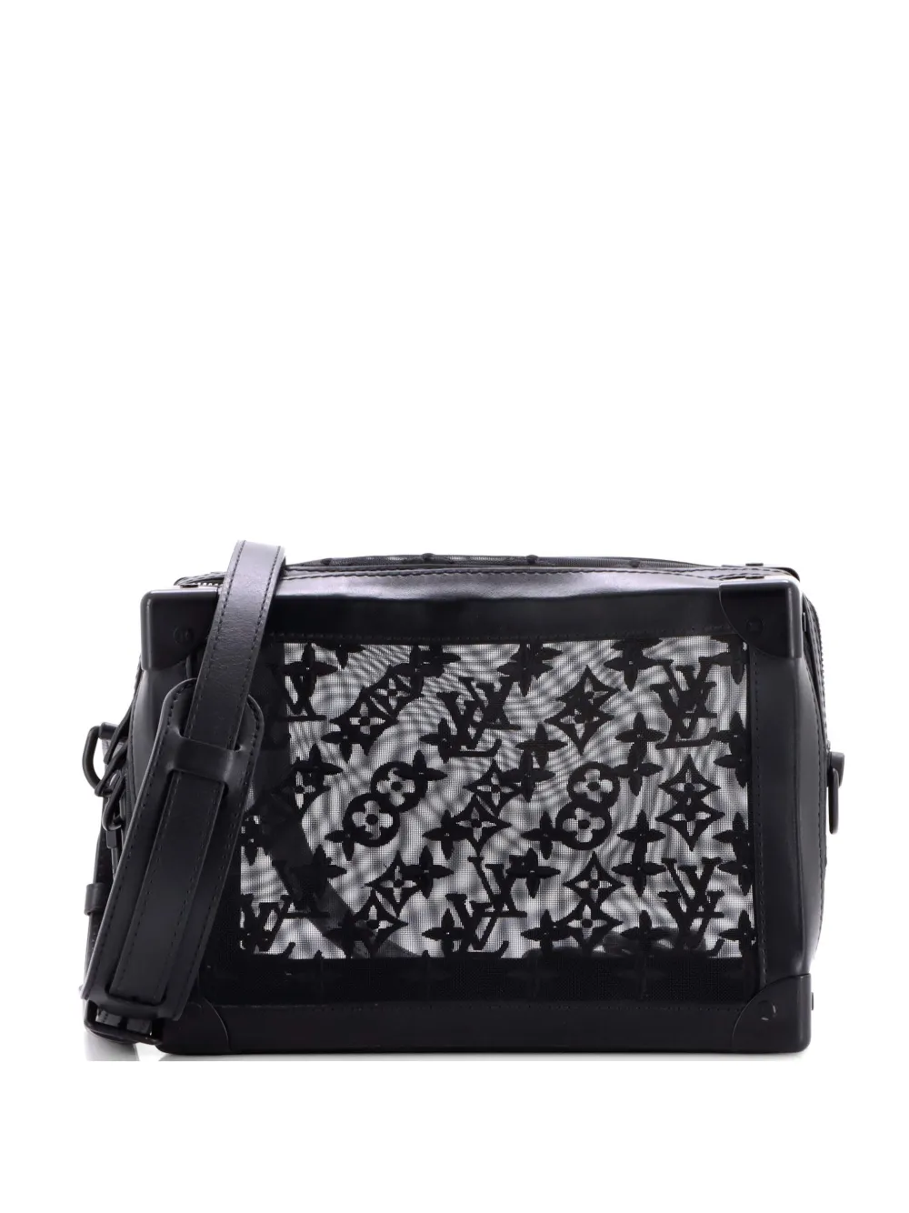 Louis Vuitton Pre-Owned Soft Trunk Bag Monogram See Through Mesh crossbody bag - Nero