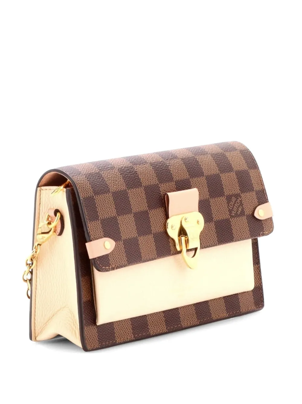 Louis Vuitton Pre-Owned Vavin Chain Wallet NM Damier with Leather crossbody bag - Marrone