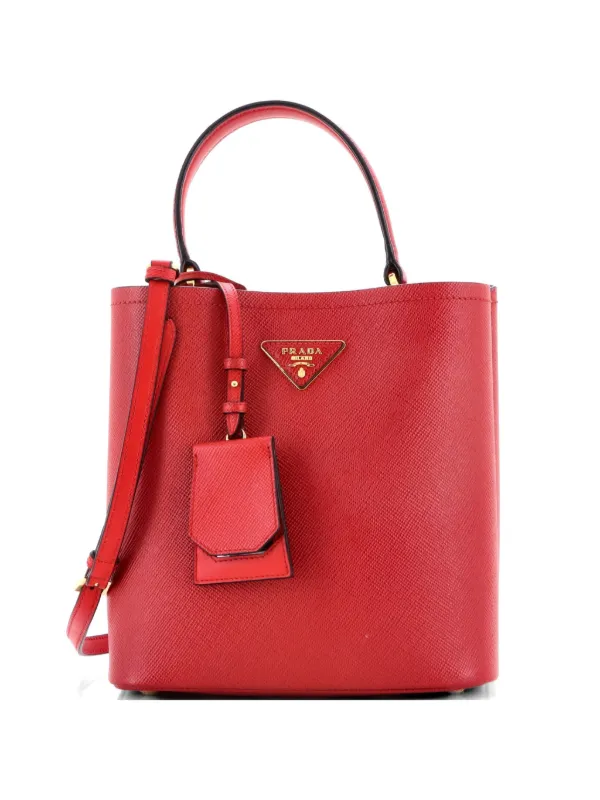 Prada Pre-Owned パニエ サフィアーノレザー ミディアム バケット