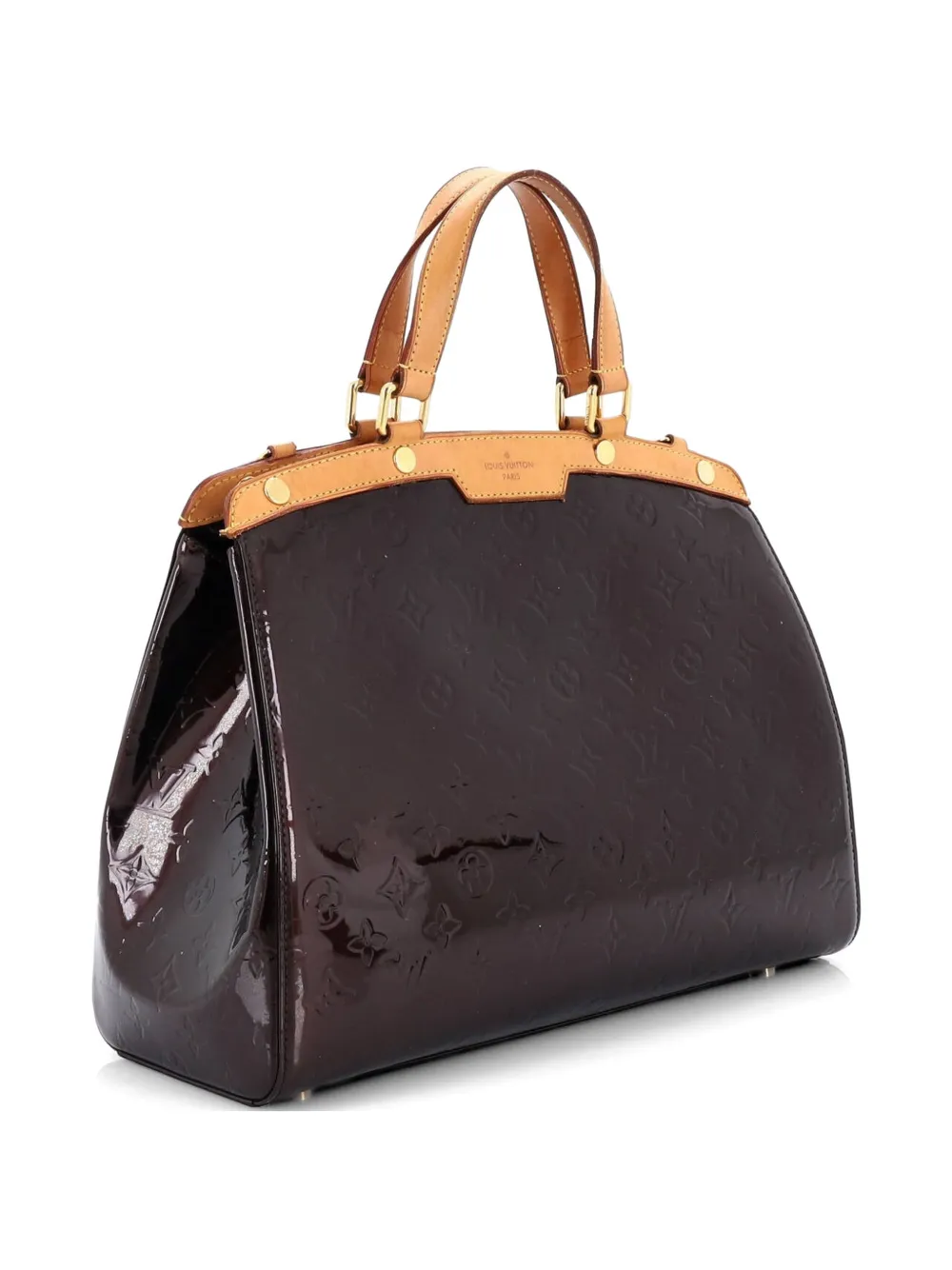 Louis Vuitton Pre-Owned Brea Handbag Monogram Vernis GM tote bag - Rosso