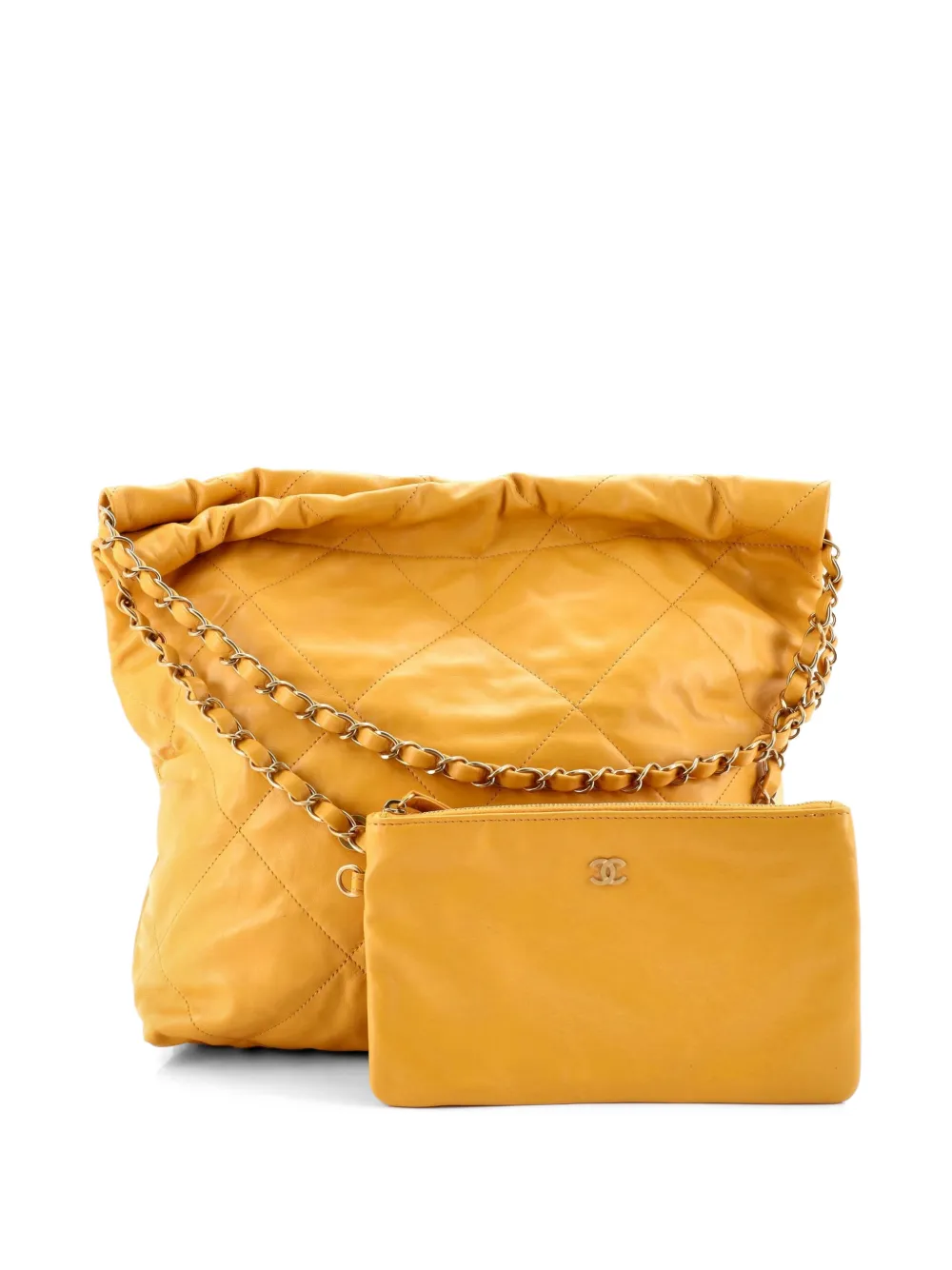 22 Chain Quilted Calfskin Small Hobo Bag