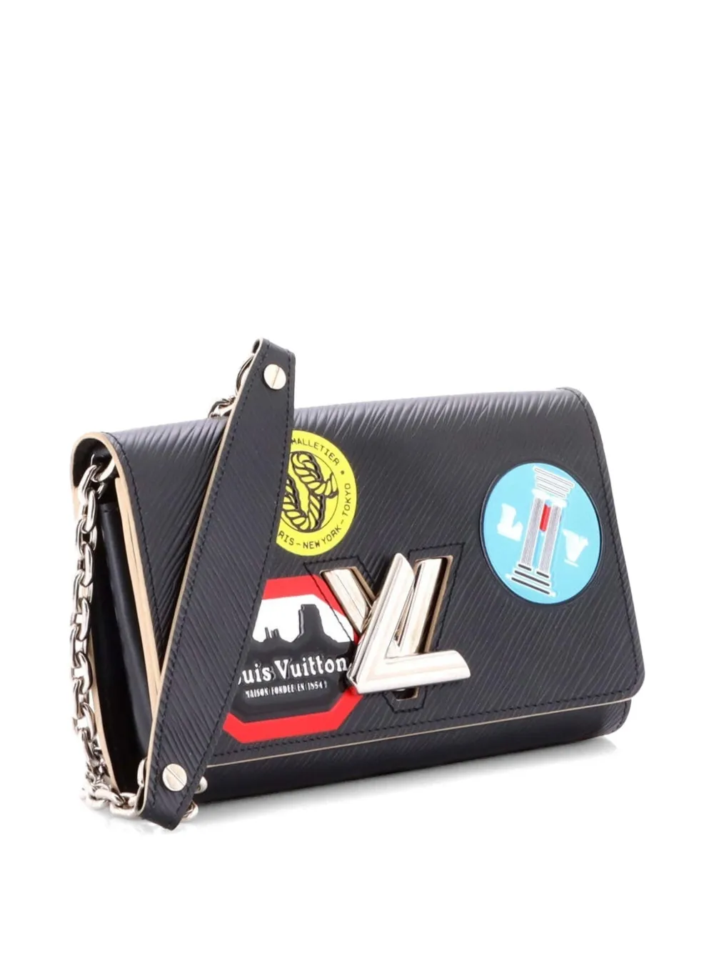 Louis Vuitton Pre-Owned Twist Chain Wallet Limited Edition World Tour Epi Leather crossbody bag - Nero