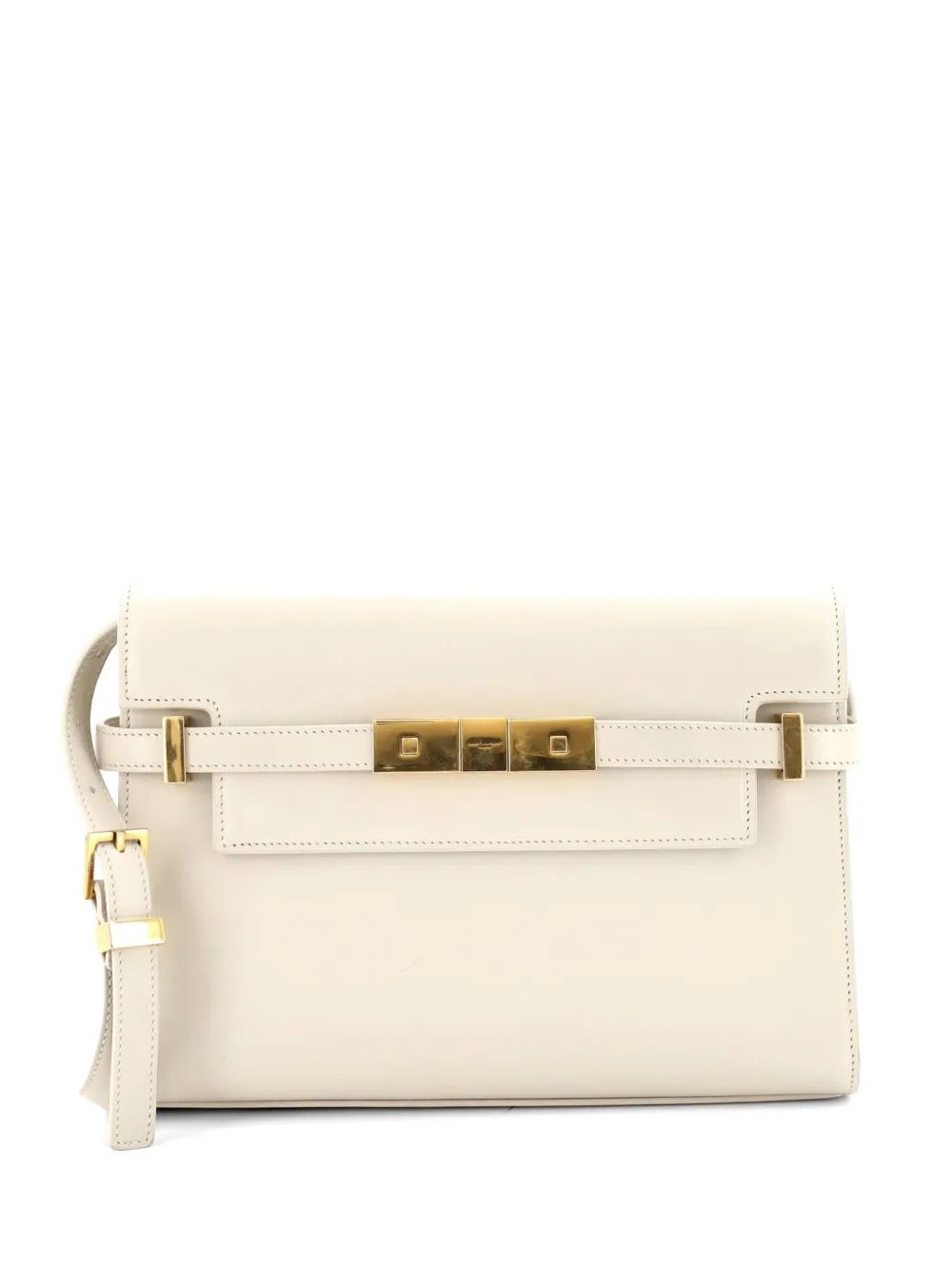 Saint Laurent Pre-Owned Manhattan Leather Small shoulder bag - Bianco